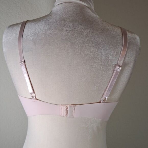 Adrienne Vittadini Bra Peachy Pink Lace Padded Adjustable Straps Sports Bra 36B - Picture 8 of 10